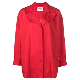Rote Nylonjacke von Chanel Rot