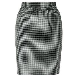Emanuel Ungaro Gonna in lana nera e bianca Ungaro Nero Bianco Sabbia