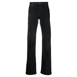 Jeans de denim negro Gianfranco Ferré Negro