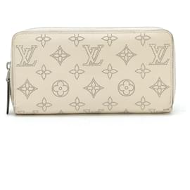 Louis Vuitton-Louis Vuitton Monogram Mahina Zippy Wallet - Ivory White-Eggshell