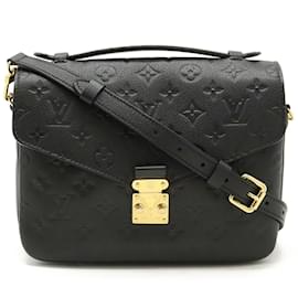 Louis Vuitton-Borsa Louis Vuitton Monogram Empreinte Pochette Metis MM in Noir-Nero