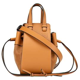 Loewe-Borsa Loewe Hammock con cordoncino in pelle di vitello marrone-Marrone