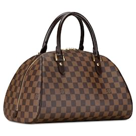 Louis Vuitton-Borsa Louis Vuitton Damier Rivera MM - Pelle PVC marrone-Marrone