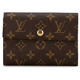 Louis Vuitton-Louis Vuitton Monogram Portemonnaie Alexandra Bi-Fold-Braun,Monogramm