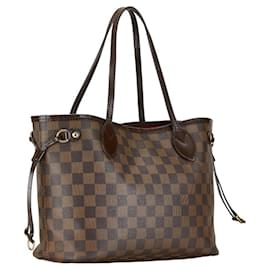 Louis Vuitton-Louis Vuitton Damier Neverfull PM Handtasche Tote Bag-Braun,Damier ebene