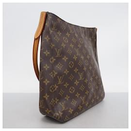 Louis Vuitton-Louis Vuitton Monogram Looping GM Shoulder Bag-Brown