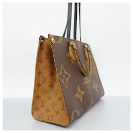 Louis Vuitton-Louis Vuitton Monogram Giant Reverse On the Go MM Handbag-Brown