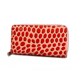 Louis Vuitton-Portafoglio lungo Louis Vuitton Vernis Jungle Dot Zippy M41912 - Rosa Zucchero Poppy-Altro