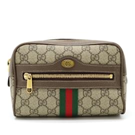 Gucci-GUCCI Ophidia GG Supreme Small Belt Bag-Brown,Red,Beige,Green