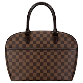 Louis Vuitton-Borsa a mano orizzontale Damier Saria di Louis Vuitton - Pelle PVC marrone-Marrone