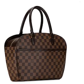 Louis Vuitton-Borsa a mano orizzontale Damier Saria di Louis Vuitton - Pelle PVC marrone-Marrone