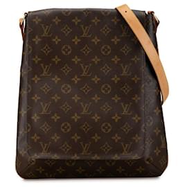 Louis Vuitton-Schultertasche Musette Monogram Louis Vuitton M51256-Braun