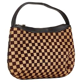 Louis Vuitton-Louis Vuitton Damier Sauvage Tiger Pony Handtasche Tasche-Braun