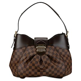 Louis Vuitton-Sac à épaule Louis Vuitton Damier Sistine MM - Cuir PVC marron-Marron