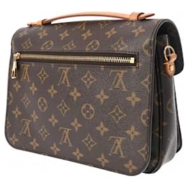 Louis Vuitton-Louis Vuitton Monogram Pochette Metis MM Handbag for Women-Brown