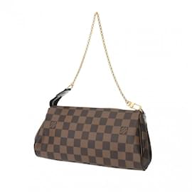 Louis Vuitton-Damier Eva Brown N55213 Damen Schultertasche aus Canvas von Louis Vuitton-Braun