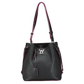 Louis Vuitton-Sac à bandoulière Rock Me Bucket Louis Vuitton M54677 - Cuir Noir-Noir