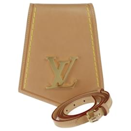 Louis Vuitton-Borsa a spalla Keybell XL PM Louis Vuitton in pelle beige-Beige