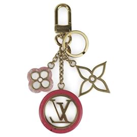 Louis Vuitton-Louis Vuitton Porte-Clé Color Line Keychain-Pink,Golden