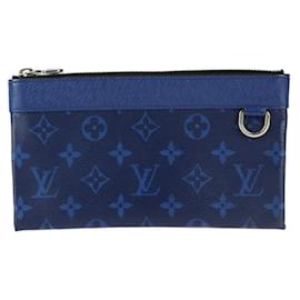 Louis Vuitton-Louis Vuitton Pochette Discovery PM Taiga Rama in Kobalt-Blau