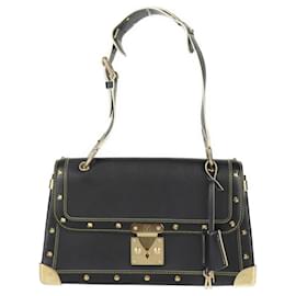 Louis Vuitton-Louis Vuitton Tarantue Shoulder Bag in Black Suhali Leather-Black