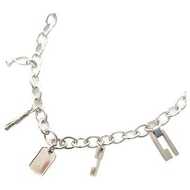 Collier ras du cou Gucci Icon Charm pour hommes en argent sterling Argenté