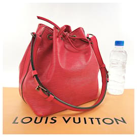 Louis Vuitton-Sac à bandoulière Petit Noé en cuir Epi Louis Vuitton en rouge castillan-Rouge