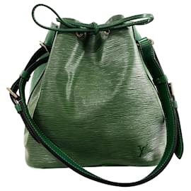 Louis Vuitton-Sac à épaule Louis Vuitton Petit Noé M44104 en cuir Epi vert-Vert