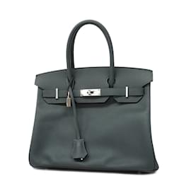 Hermès-Hermes Birkin 30 W Handbag in Engraved Epsom Leather-Other