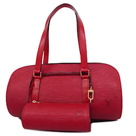 Louis Vuitton-Sac à main Louis Vuitton Epi Soufflot en rouge castillan-Rouge