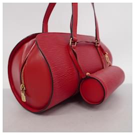 Louis Vuitton-Sac à main Louis Vuitton Epi Soufflot en rouge castillan-Rouge