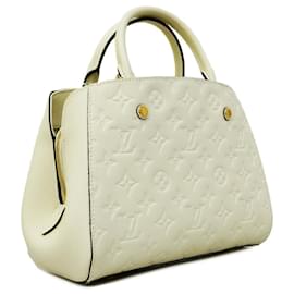 Louis Vuitton-Borsa Louis Vuitton Monogram Empreinte Montaigne BB in avorio-Bianco sporco