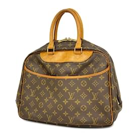 Louis Vuitton-Louis Vuitton Monogram Deauville Handbag for Women-Brown