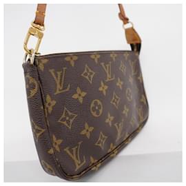 Louis Vuitton-Louis Vuitton Monogram Pochette Accessoires M51980 - Brown Women's Pouch-Brown