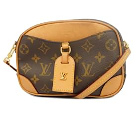 Louis Vuitton-Sac à épaule MINI Deauville Monogram Louis Vuitton pour femmes-Marron