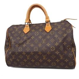 Louis Vuitton-Borsa Louis Vuitton Monogram Speedy 35 - Marrone-Marrone