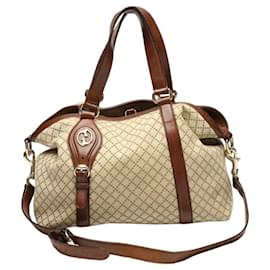 Gucci-Borsa tote in tela marrone Gucci - Condizioni usate-Marrone