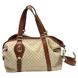 Gucci-Borsa tote in tela marrone Gucci - Condizioni usate-Marrone