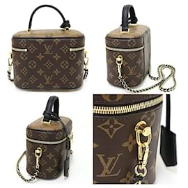 Louis Vuitton-Louis Vuitton Vanity NV PM Schultertasche - Monogramm Reverse-Braun,Pink,Weiß,Golden,Gelb,Monogramm