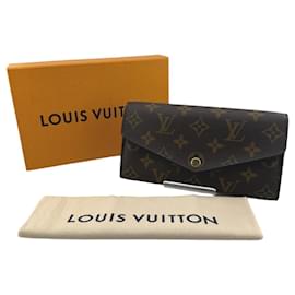 Louis Vuitton-Louis Vuitton Monogram Langbörse - Braun-Braun