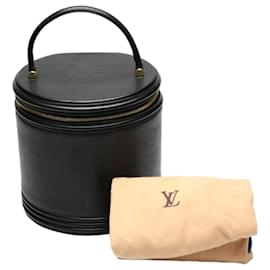 Louis Vuitton-Borsa a mano in pelle Epi Louis Vuitton nera-Nero