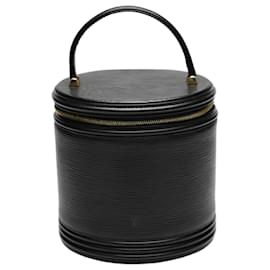 Louis Vuitton-Louis Vuitton Epi Leather Handbag in Black-Black
