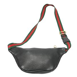 Gucci-Borsa a vita in pelle nera Gucci-Nero