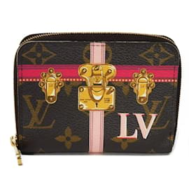 Louis Vuitton-Monogramm-Münzbörse Louis Vuitton - Zippy-Case in Pivoine-Braun,Pink