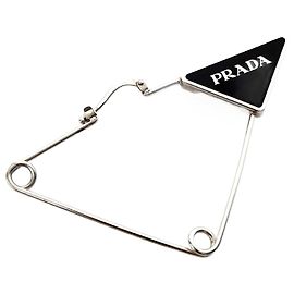Orecchini in argento sterling 925 Prada in nero e argento Nero Argento