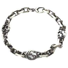 Gucci-Bracciale charm intrecciato in argento 925 GUCCI per donne-Argento