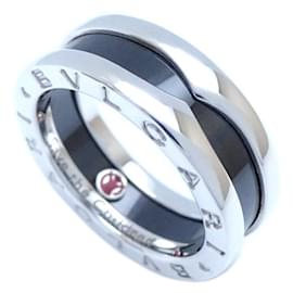 Bulgari-Bvlgari Save the Children B.zero1 Anello in Argento 925 e Ceramica Nera-Altro