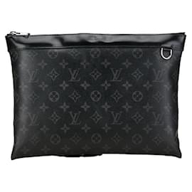 Louis Vuitton-Borsa Clutch Louis Vuitton Monogram Eclipse-Nero