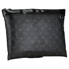 Louis Vuitton-Borsa Clutch Louis Vuitton Monogram Eclipse-Nero