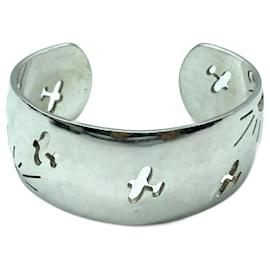 Hermès Pulsera de bangle de plata Hermes Plata